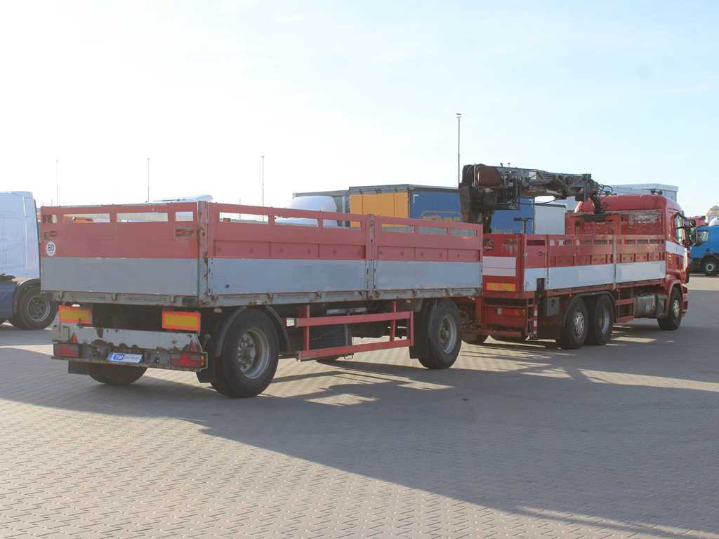 Scania R380, EURO 3, 6X2, LIFT AXLE, HIAB 166K + KOGEL ANBS(1996) - Dropside/ Flatbed truck, Crane truck: picture 4 Scania R380, EURO 3, 6X2, LIFT AXLE, HIAB 166K + KOGEL ANBS(1996) - Dropside/ Flatbed truck, Crane truck: picture 4