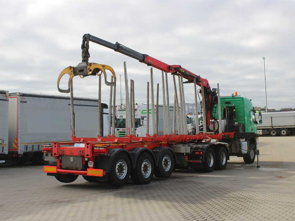 Volvo FM 540, EURO 6, 6X6, VEB+, HYDRAULIC ARM PALFINGER Q170Z96 - Tractor unit, Log semi-trailer: picture 5 Volvo FM 540, EURO 6, 6X6, VEB+, HYDRAULIC ARM PALFINGER Q170Z96 - Tractor unit, Log semi-trailer: picture 5
