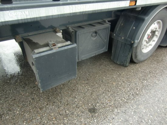 Dropside/ Flatbed semi-trailer Gsodam 3-Achs Plateau, Liftachse, Rungenstöcke: picture 13