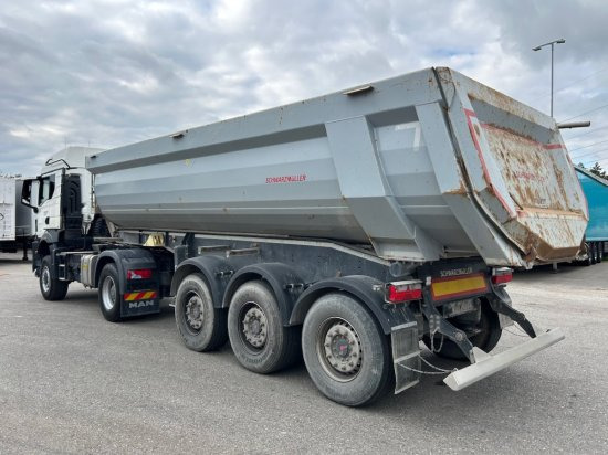 Tipper semi-trailer Schwarzmüller Kippmulde 25m³, SAF, Rollplane, Podest, HYVA: picture 8
