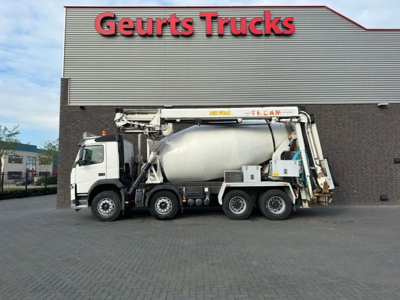 Volvo FM 410 8X4 + STETTER 9 M3 MIXER/MISCHER + THEAM 15 M TRANSPORTBAND/BELT - Concrete mixer truck: picture 1 Volvo FM 410 8X4 + STETTER 9 M3 MIXER/MISCHER + THEAM 15 M TRANSPORTBAND/BELT - Concrete mixer truck: picture 1