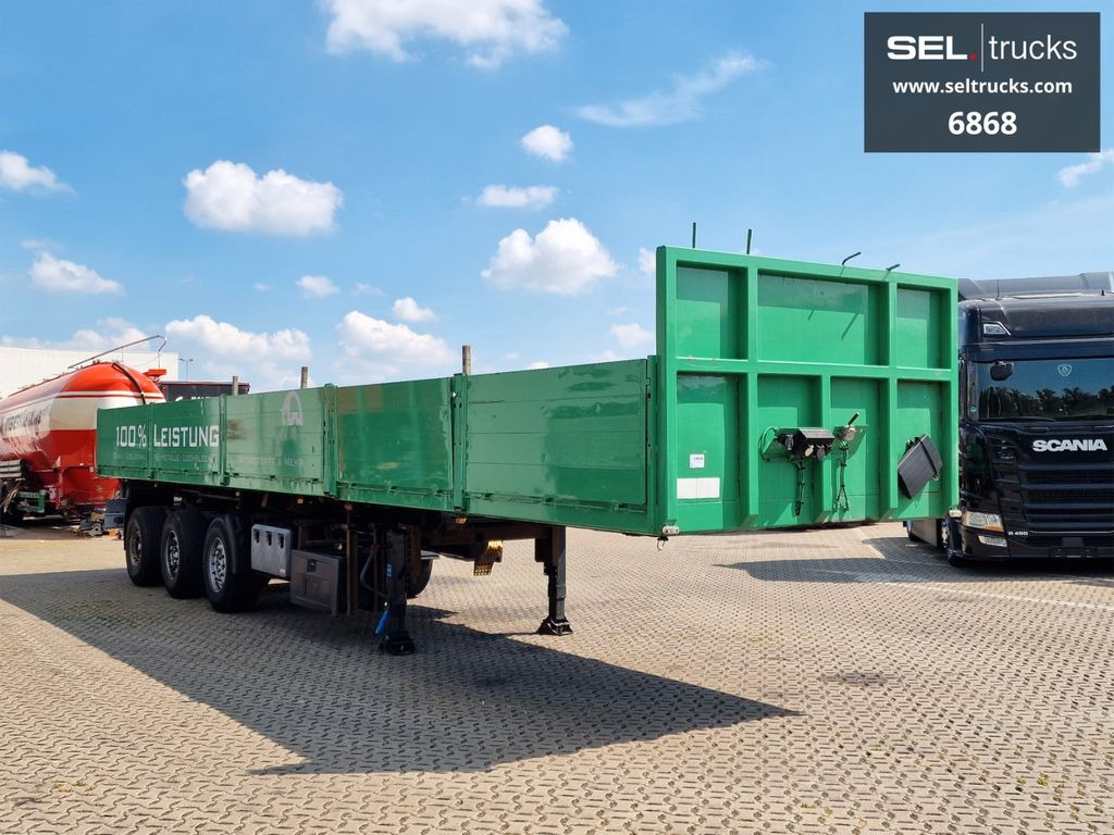 Gloria 35SA / Teleskop / Lenkachse - Dropside/ Flatbed semi-trailer: picture 3 Gloria 35SA / Teleskop / Lenkachse - Dropside/ Flatbed semi-trailer: picture 3