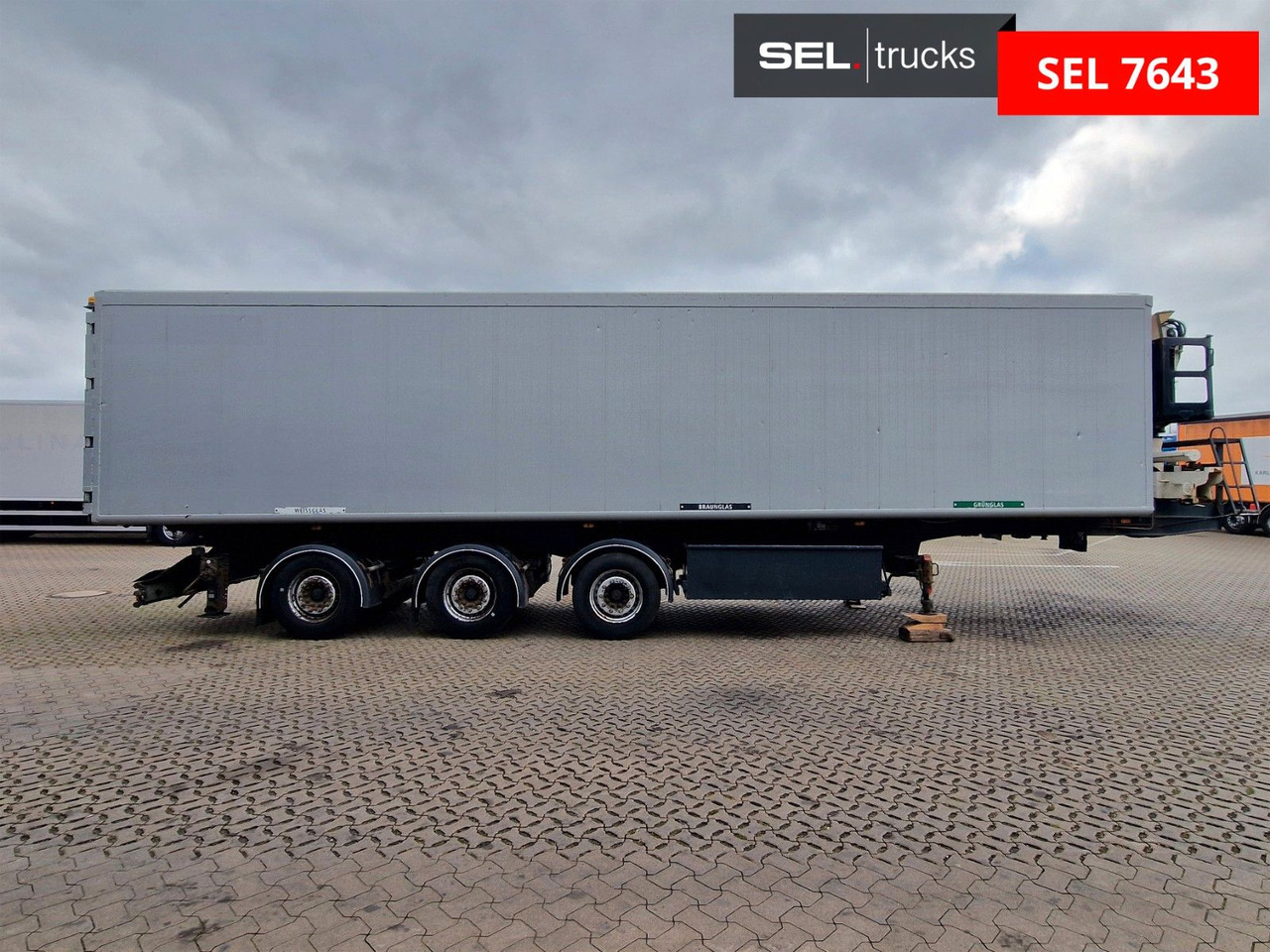 H&W HWDKSK38 / Glasrecycling / Kran / Lenkachse - Tipper semi-trailer: picture 4 H&W HWDKSK38 / Glasrecycling / Kran / Lenkachse - Tipper semi-trailer: picture 4