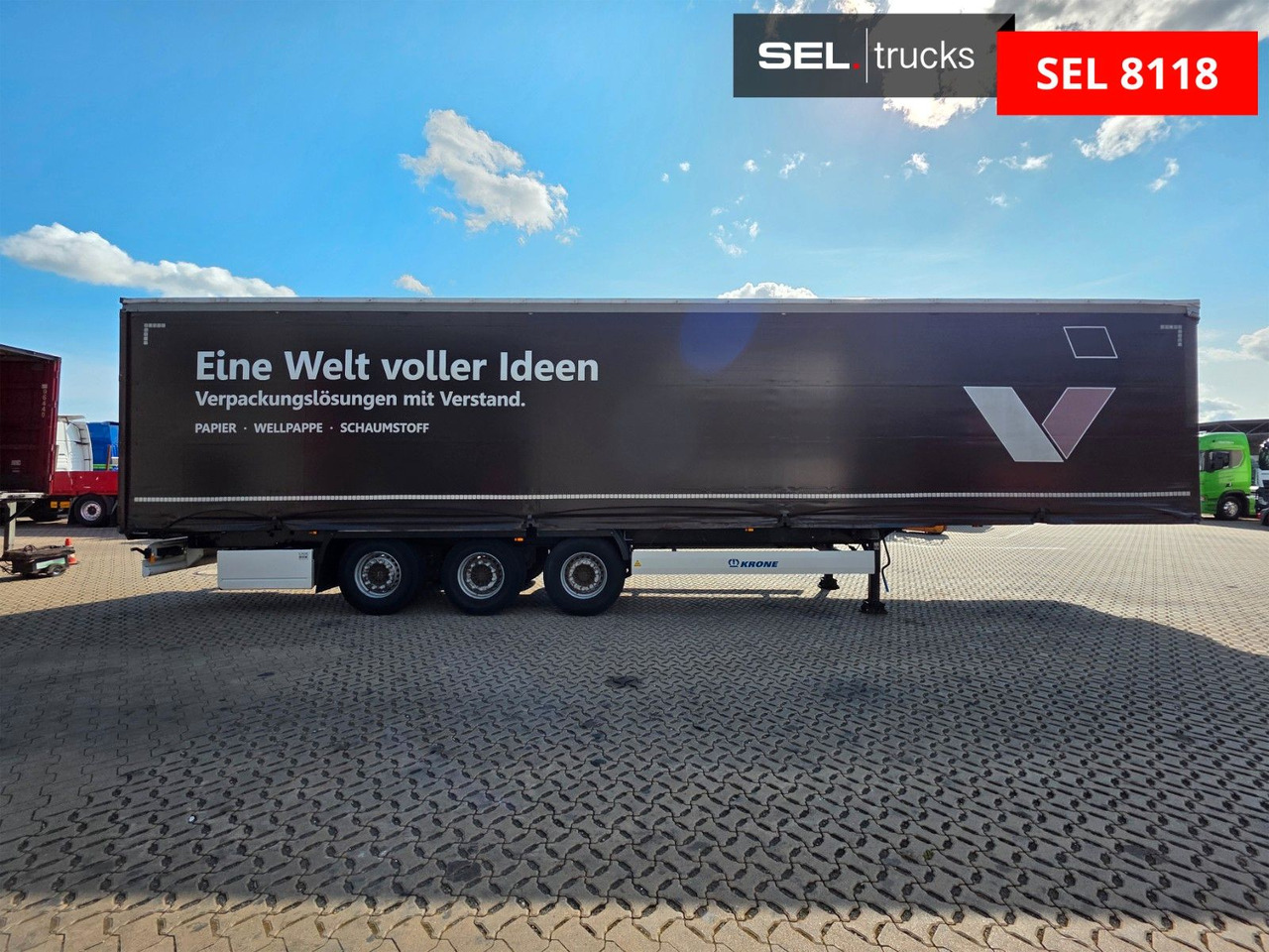 Krone SD / Liftachse / EDSCHA - Curtainsider semi-trailer: picture 4 Krone SD / Liftachse / EDSCHA - Curtainsider semi-trailer: picture 4