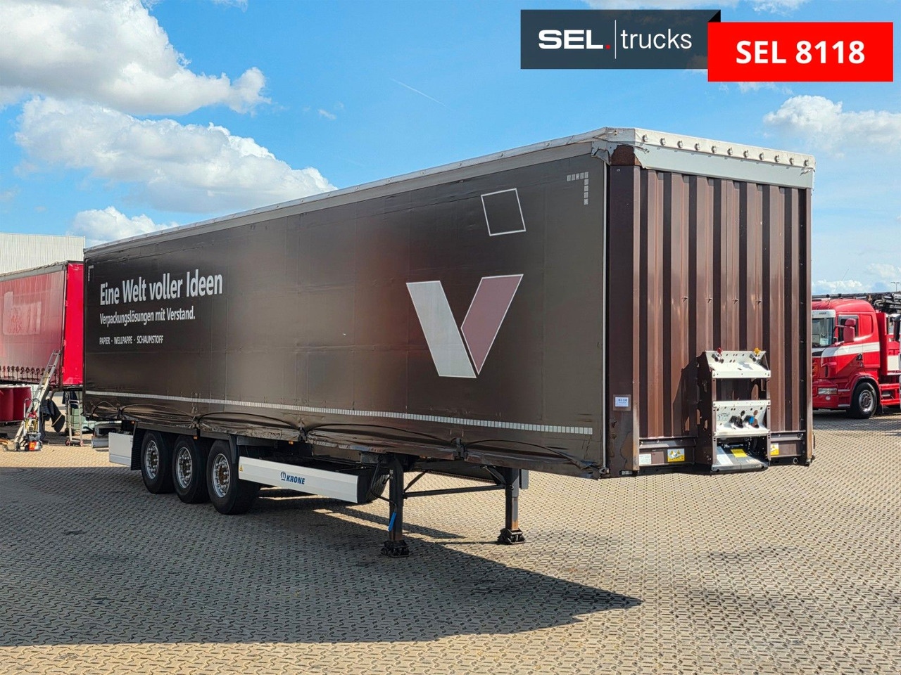 Krone SD / Liftachse / EDSCHA - Curtainsider semi-trailer: picture 3 Krone SD / Liftachse / EDSCHA - Curtainsider semi-trailer: picture 3