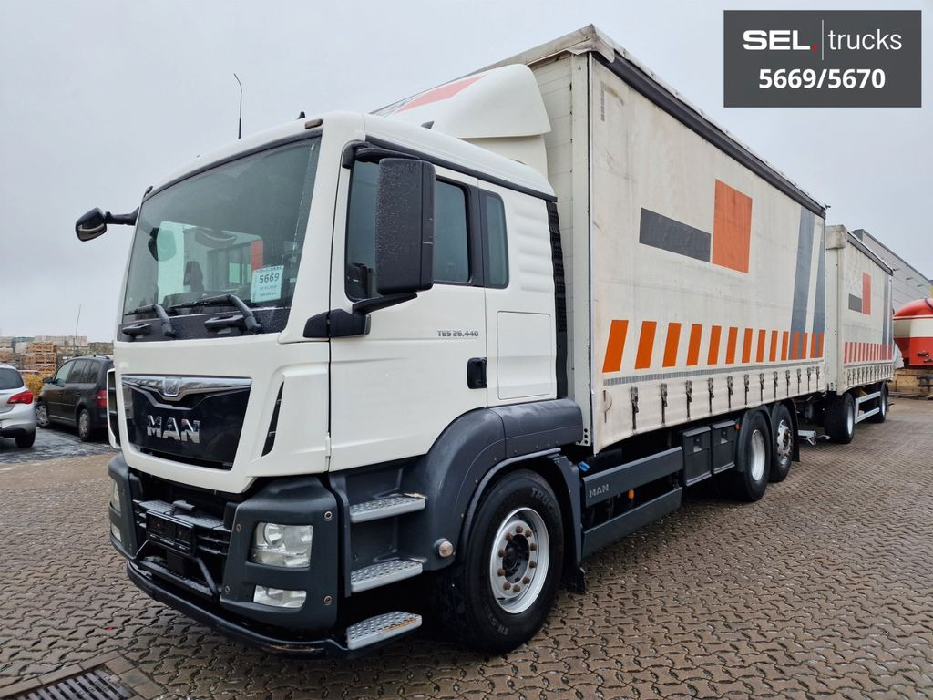 MAN TGS 26.440/Lenkachse/Staplerhaltrng./ KOMPLETT!! - Curtainsider truck: picture 2 MAN TGS 26.440/Lenkachse/Staplerhaltrng./ KOMPLETT!! - Curtainsider truck: picture 2