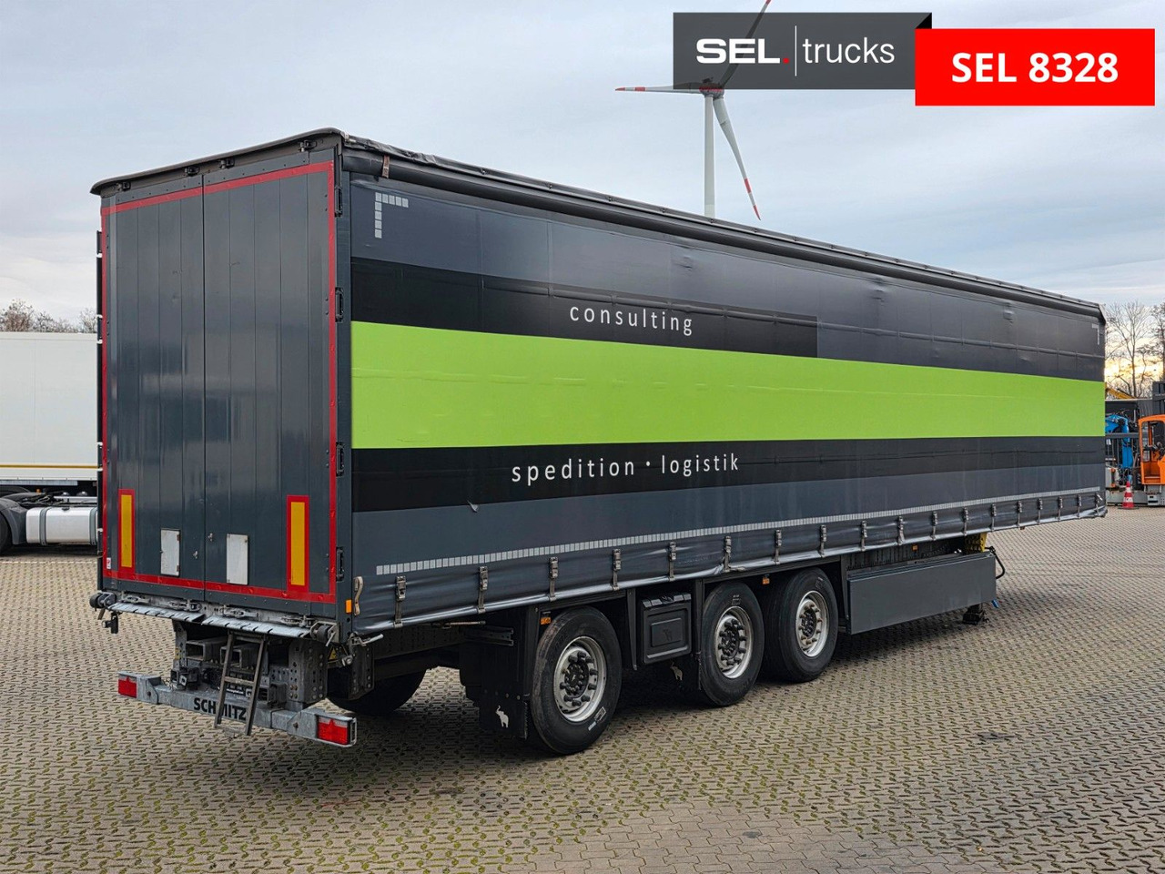 Schmitz Cargobull SCS 24 / Staplerhalter. / Palettenk. / Lenkachse - Curtainsider semi-trailer: picture 5 Schmitz Cargobull SCS 24 / Staplerhalter. / Palettenk. / Lenkachse - Curtainsider semi-trailer: picture 5