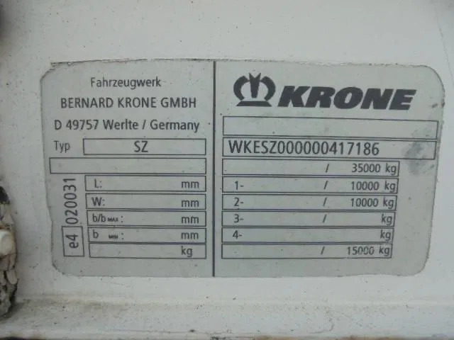 Closed box semi-trailer Krone SZ: picture 13