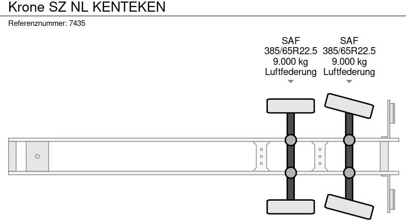 Closed box semi-trailer Krone SZ NL KENTEKEN: picture 19