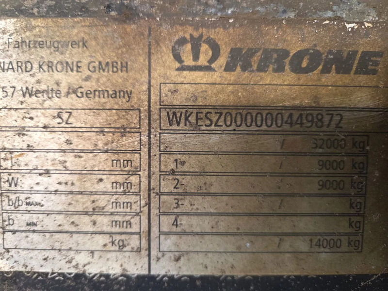 Closed box semi-trailer Krone SZ NL KENTEKEN: picture 18