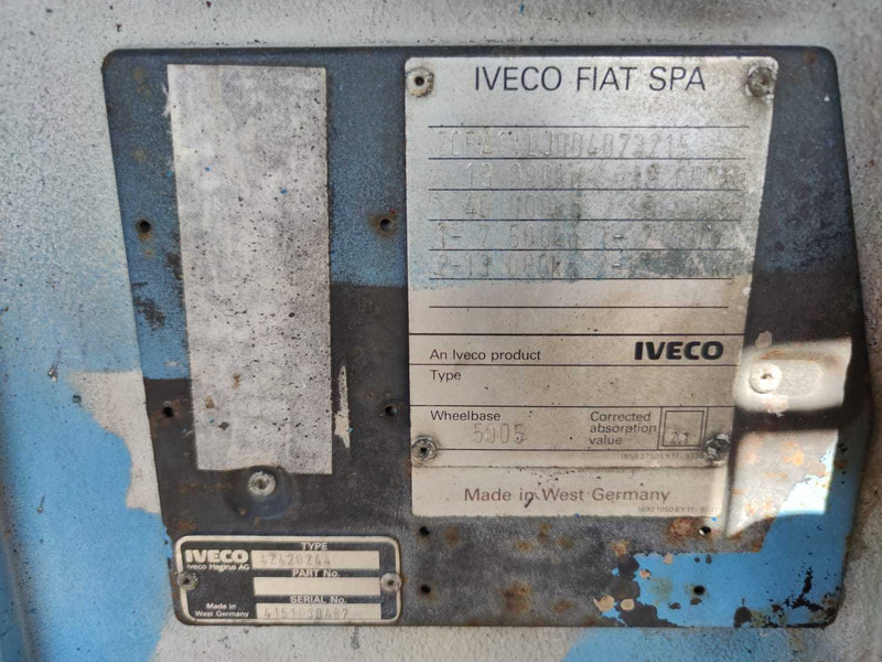 Cab chassis truck Iveco Magirus 190-26 water cooling chassis truck: picture 17