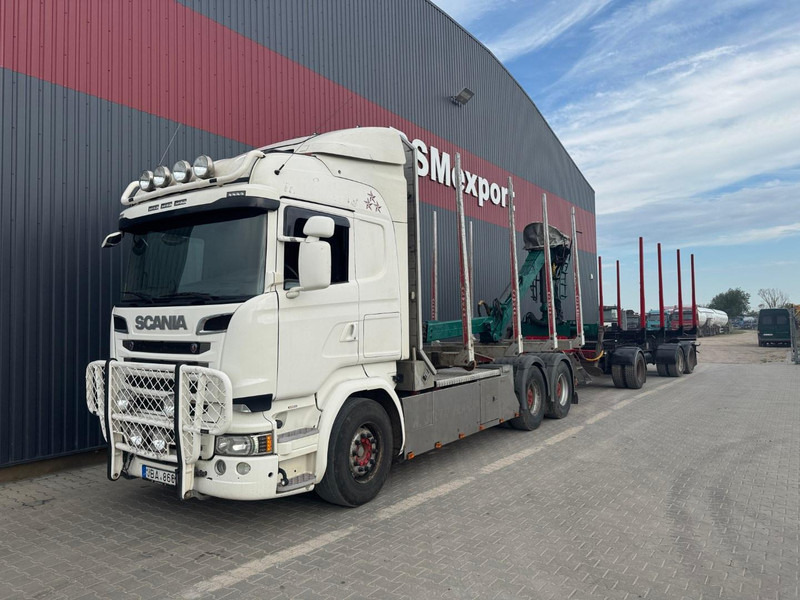 Scania R 730 + NARKO trailer - Log truck, Crane truck: picture 1 Scania R 730 + NARKO trailer - Log truck, Crane truck: picture 1