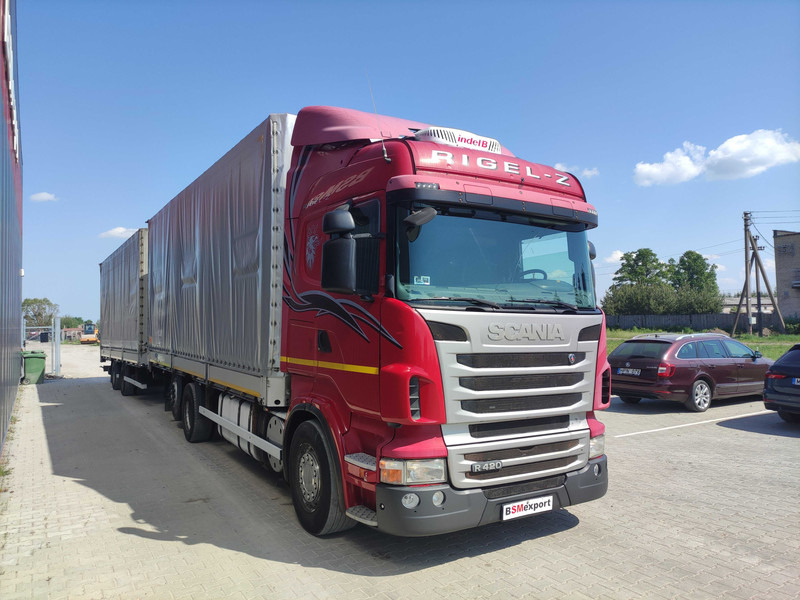Scania R420 curtainsider truck + curtain side trailer - Curtainsider truck: picture 2 Scania R420 curtainsider truck + curtain side trailer - Curtainsider truck: picture 2