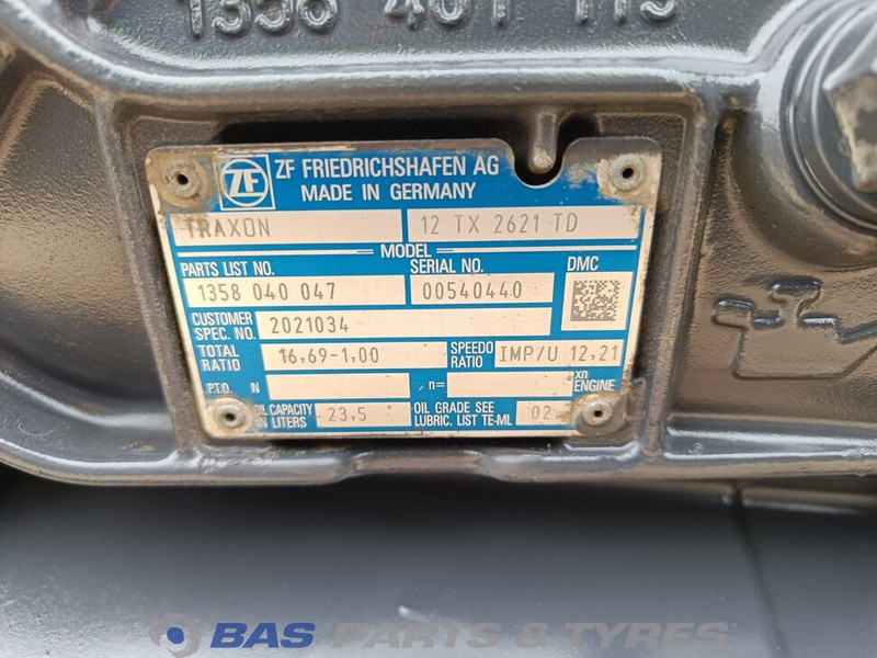 DAF XF106 DAF 12TX2621 TD TraXon Versnellingsbak 2021034R - Gearbox for Truck: picture 5 DAF XF106 DAF 12TX2621 TD TraXon Versnellingsbak 2021034R - Gearbox for Truck: picture 5