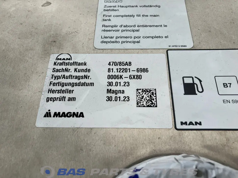 Fuel tank for Truck MAN Brandstoftank MAN 470 Liter 81122016986: picture 6 Fuel tank for Truck MAN Brandstoftank MAN 470 Liter 81122016986: picture 6