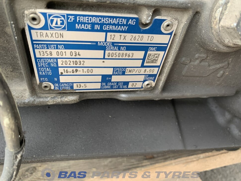 ZF XF106 DAF 12TX2620 TD TraXon Versnellingsbak 2185317 - Gearbox for Truck: picture 5 ZF XF106 DAF 12TX2620 TD TraXon Versnellingsbak 2185317 - Gearbox for Truck: picture 5