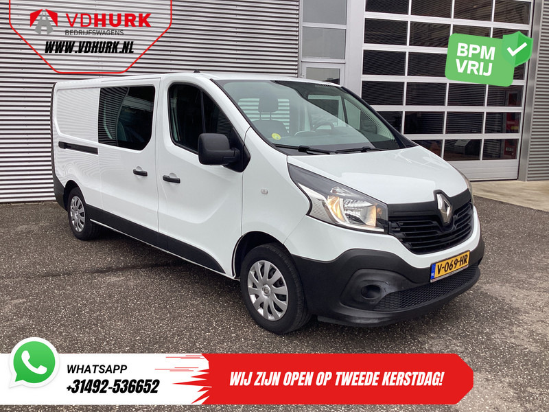 Renault Trafic 1.6 dCi 125 pk L2 DC Dubbel Cabine BPM VRIJ NL Auto/ Camera/ Cruise/ Navi/ Airco/ Trekhaak - Small van, Combi van: picture 1 Renault Trafic 1.6 dCi 125 pk L2 DC Dubbel Cabine BPM VRIJ NL Auto/ Camera/ Cruise/ Navi/ Airco/ Trekhaak - Small van, Combi van: picture 1