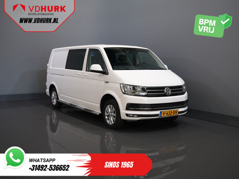 Volkswagen Transporter T6 2.0 TDI 150 pk DSG Aut. L2 Highline E6 DC Dubbel Cabine BPM VRIJ! Carplay/ Alarm/ Leder/ Cruise/ PDC/ Sidebars/ Trekhaak/ LMV - Small van, Combi van: picture 1 Volkswagen Transporter T6 2.0 TDI 150 pk DSG Aut. L2 Highline E6 DC Dubbel Cabine BPM VRIJ! Carplay/ Alarm/ Leder/ Cruise/ PDC/ Sidebars/ Trekhaak/ LMV - Small van, Combi van: picture 1