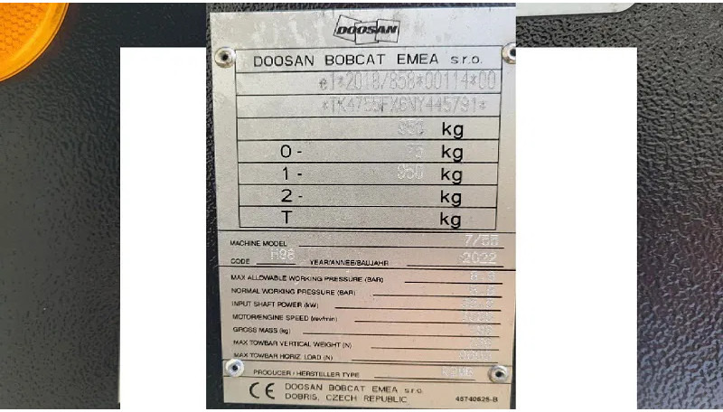 Doosan Doosan 77.55- stock id116 - Air compressor: picture 3 Doosan Doosan 77.55- stock id116 - Air compressor: picture 3