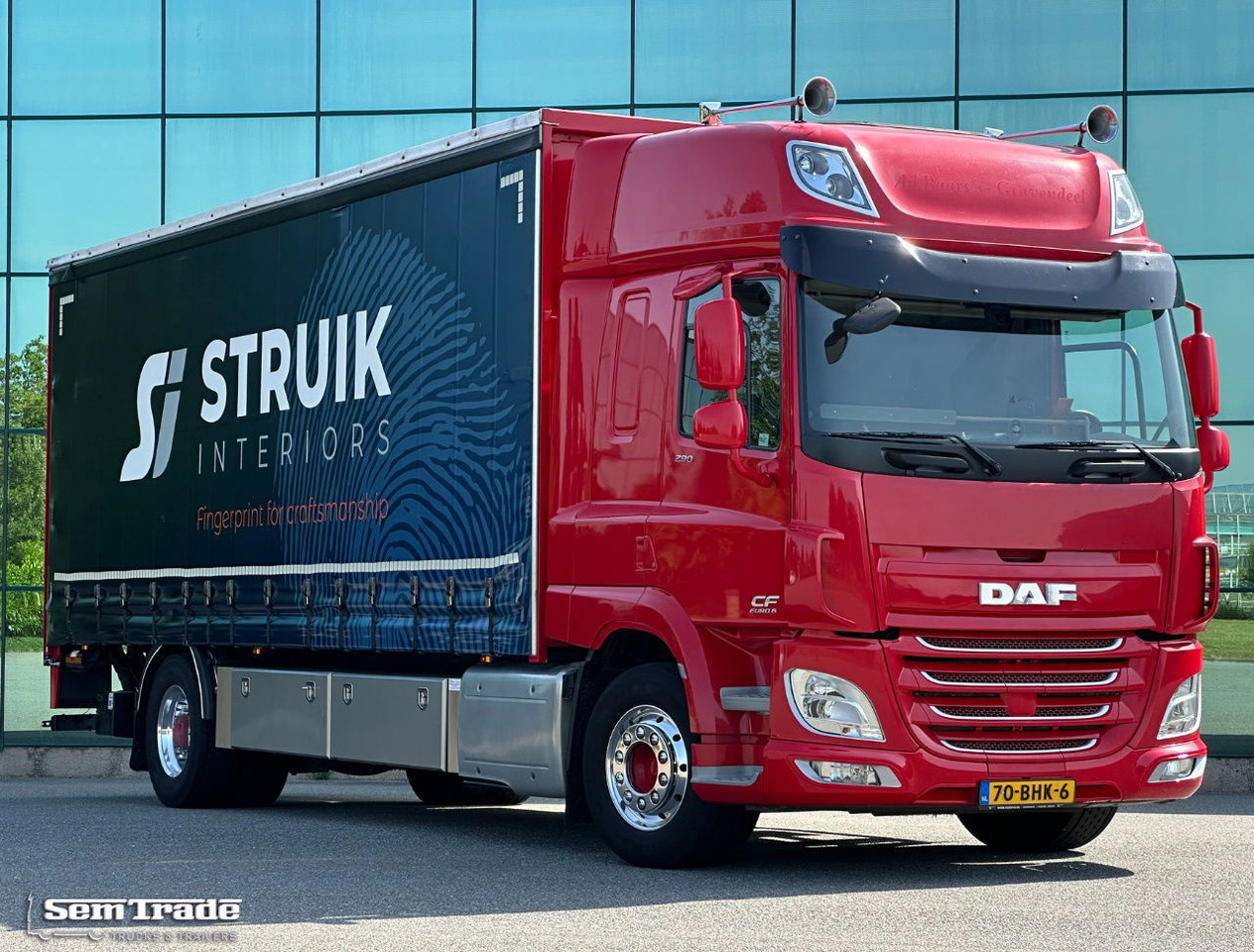 Box truck DAF CF 290 FA Space CAB Hardhouten Vloer 2500 KG Klep Nieuw Staat: picture 7