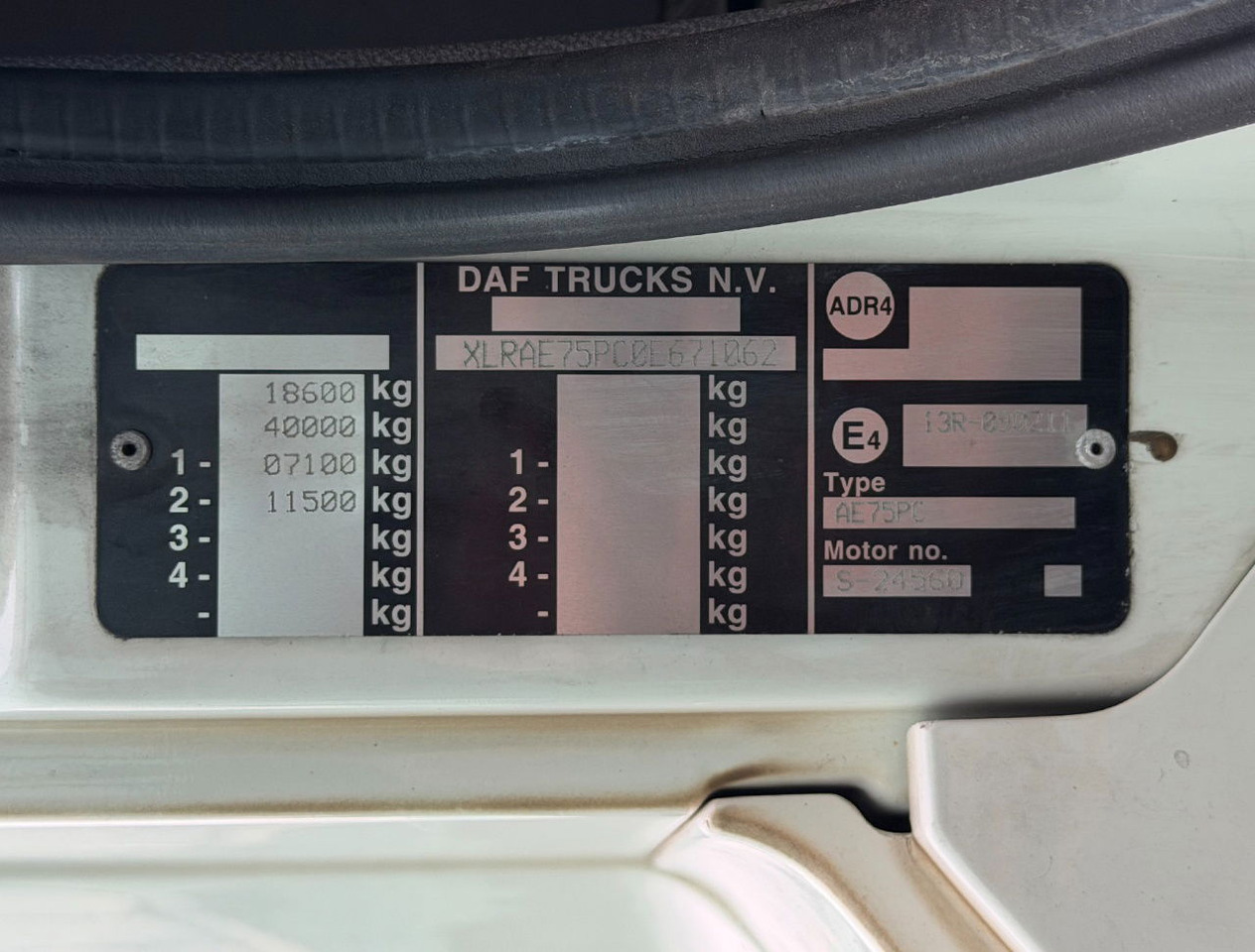 Box truck DAF CF 75.250 Euro 3 Manual Gearbox VAN Beurden Isolated BOX Tail Lift Super Condition NL-Truck: picture 25