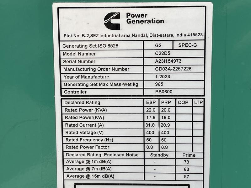 Cummins C 22 D 5 - Generator set: picture 4 Cummins C 22 D 5 - Generator set: picture 4