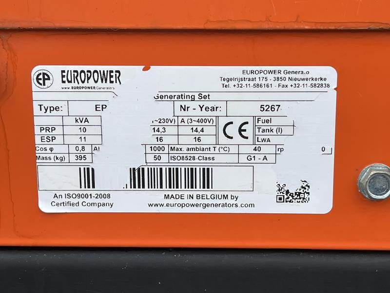 Generator set Europower EPS 113 TDE: picture 6