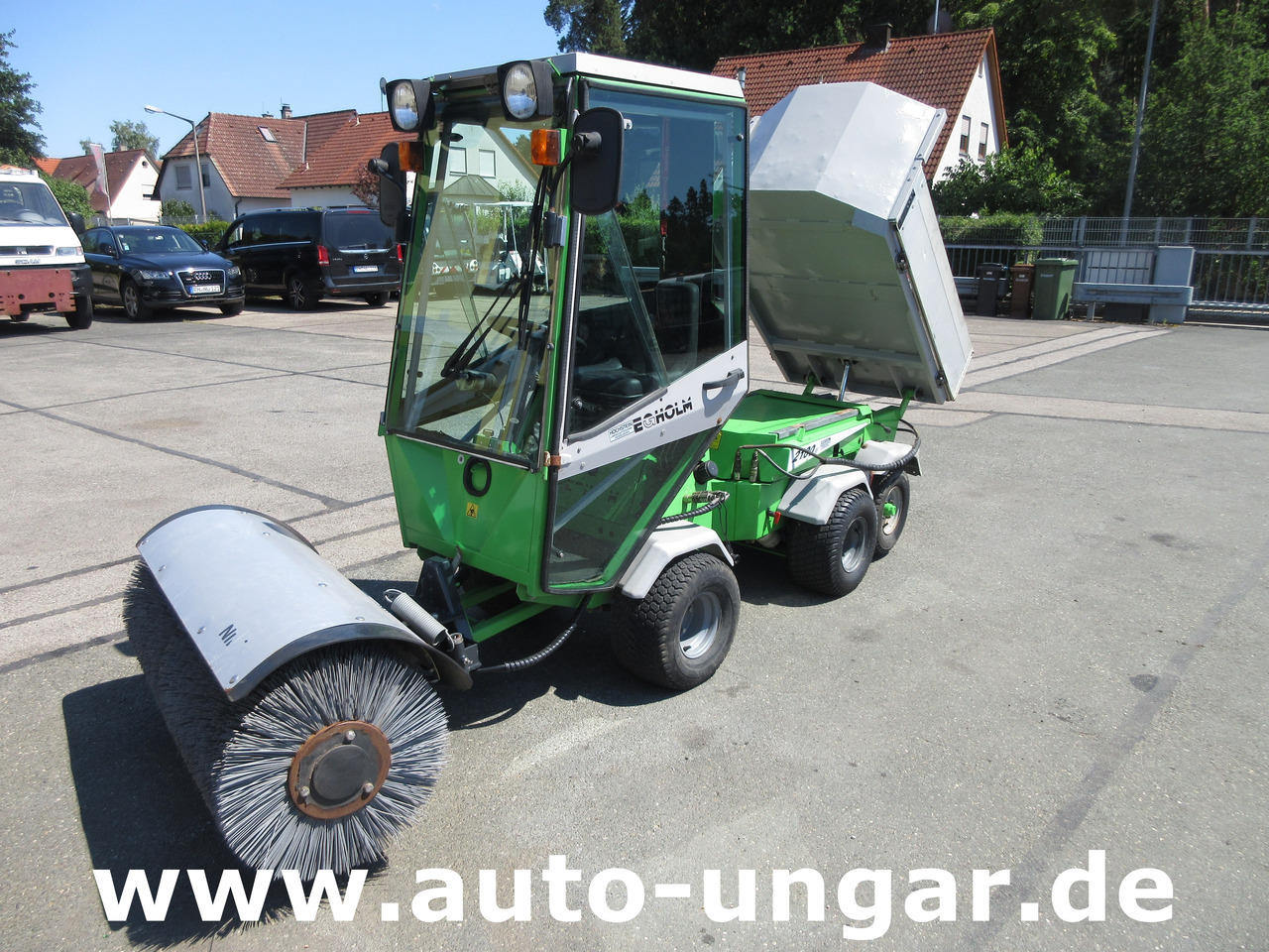Municipal tractor Egholm Nilfisk 2100 Powerflex 4x4 Kipper AHK Hydraulik Bürste Winterdienst: picture 8