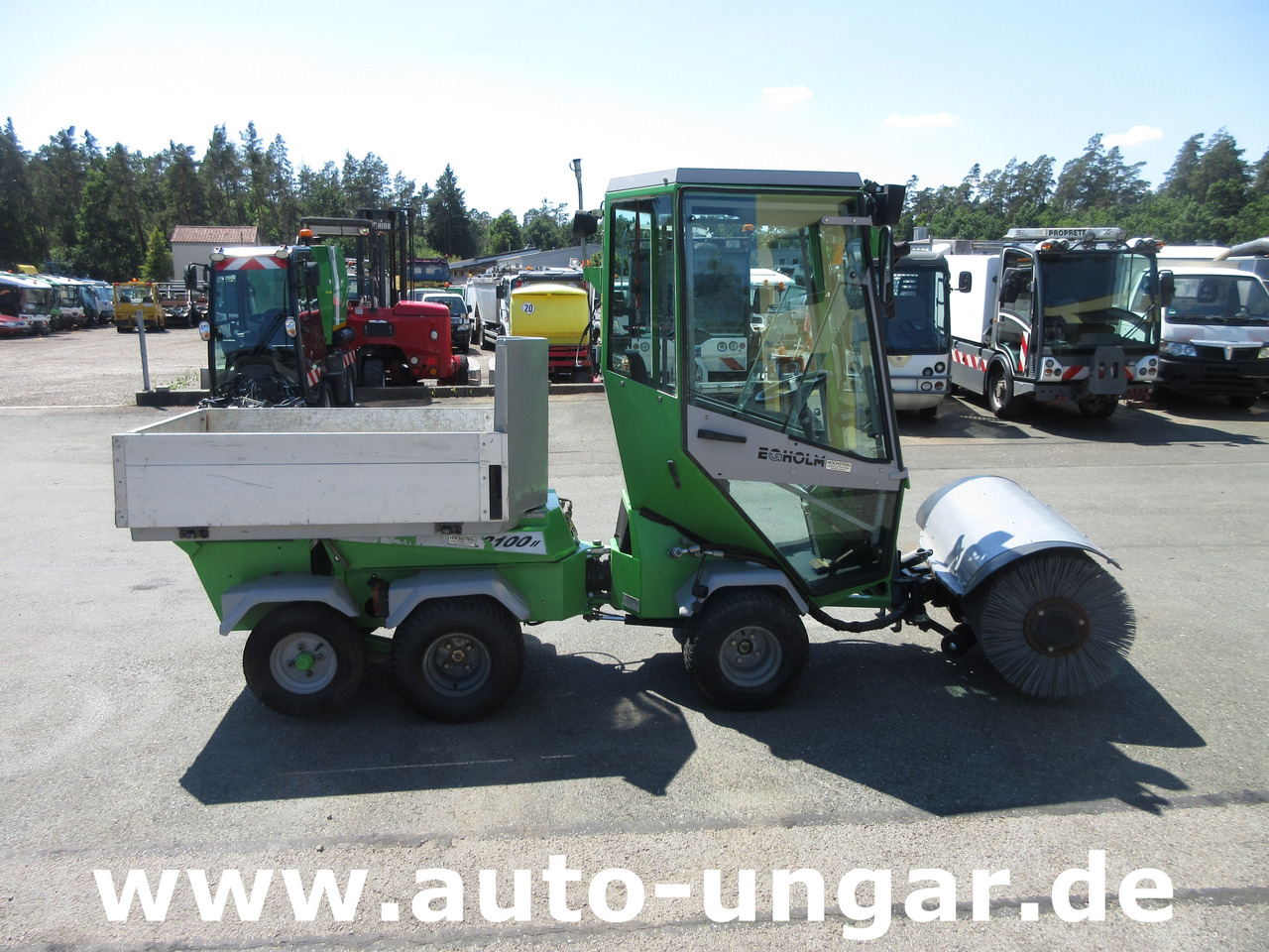 Municipal tractor Egholm Nilfisk 2100 Powerflex 4x4 Kipper AHK Hydraulik Bürste Winterdienst: picture 7