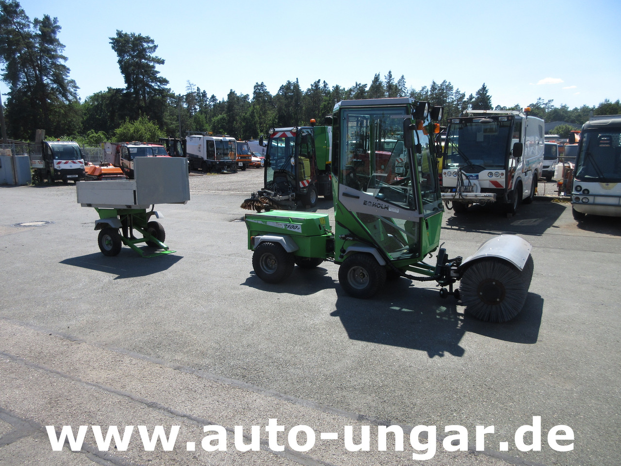 Municipal tractor Egholm Nilfisk 2100 Powerflex 4x4 Kipper AHK Hydraulik Bürste Winterdienst: picture 24