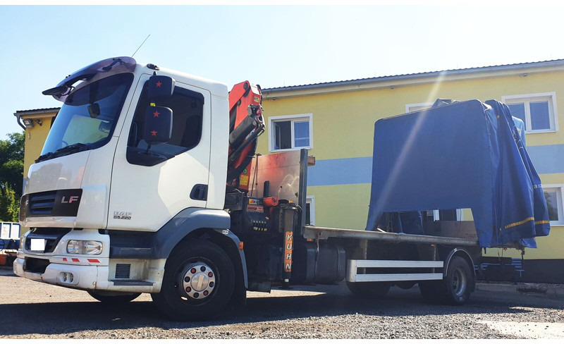 DAF 15t LF55.220 +Palfinger PK8500 - Curtainsider truck, Crane truck: picture 1 DAF 15t LF55.220 +Palfinger PK8500 - Curtainsider truck, Crane truck: picture 1
