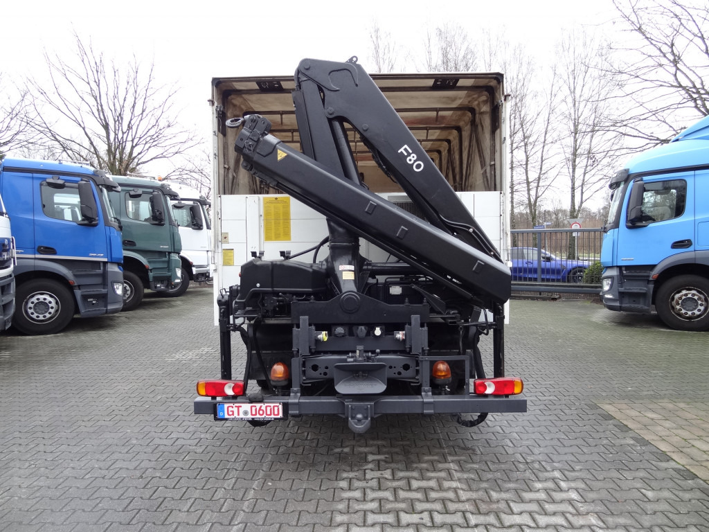 Dropside/ Flatbed truck, Crane truck Renault Midlum 300.12 Fassi F80: picture 13