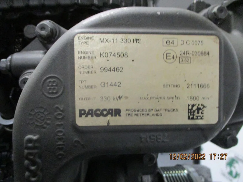 DAF 2164501/0452053/2189684/2111666 DAF XF 450 EURO 6 MODEL 2020 - Engine for Truck: picture 5 DAF 2164501/0452053/2189684/2111666 DAF XF 450 EURO 6 MODEL 2020 - Engine for Truck: picture 5