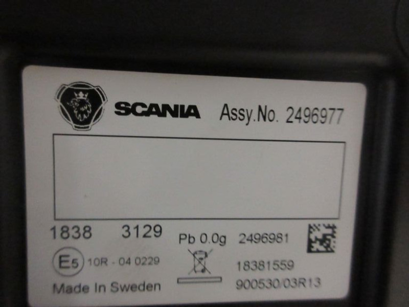 Scania P410 2496977 INSTRUMENTENPANEEL EURO 6 - Dashboard for Truck: picture 2 Scania P410 2496977 INSTRUMENTENPANEEL EURO 6 - Dashboard for Truck: picture 2