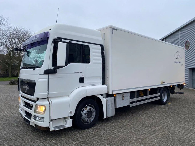 MAN TGS18.360 / HEATED BOX / FULL-AIR / PLATFORM / ONLY:392217 KM / MANUAL / EURO-4 / 2008 - Box truck: picture 1 MAN TGS18.360 / HEATED BOX / FULL-AIR / PLATFORM / ONLY:392217 KM / MANUAL / EURO-4 / 2008 - Box truck: picture 1