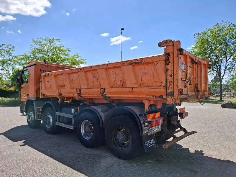 Tipper Mercedes-Benz Actros 4141 / 3SIDE MEILLER TIPPER / FULL-STEEL / DRUM BRAKES / ONLY:535937 KM / 2XSTEERING AXLE / AIRCO / AUTOMATIC / EURO-3 /: picture 8