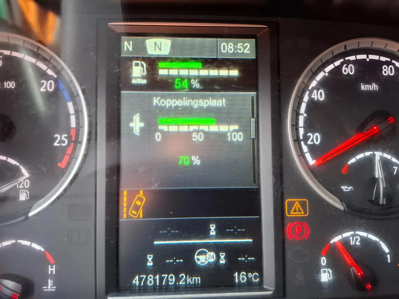 Tractor unit Scania R580 V8 / ONLY:478179KM / HYDRAULICS / LEATHER / AUTOMATIC / EURO-6 / 2016: picture 19