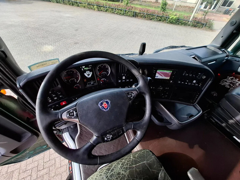 Tractor unit Scania R580 V8 / ONLY:478179KM / HYDRAULICS / LEATHER / AUTOMATIC / EURO-6 / 2016: picture 13