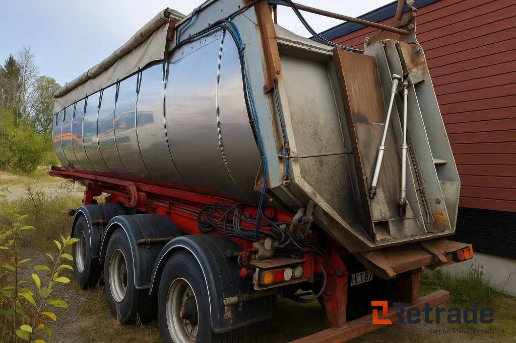 Asfalt- Semi komplett -Nor Slep 1998 - Tipper semi-trailer: picture 1 Asfalt- Semi komplett -Nor Slep 1998 - Tipper semi-trailer: picture 1