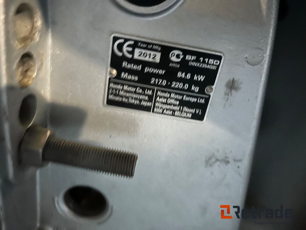 2012 Båt motor Honda Four Stroke 115 hk - Spare parts for Other machinery: picture 4 2012 Båt motor Honda Four Stroke 115 hk - Spare parts for Other machinery: picture 4