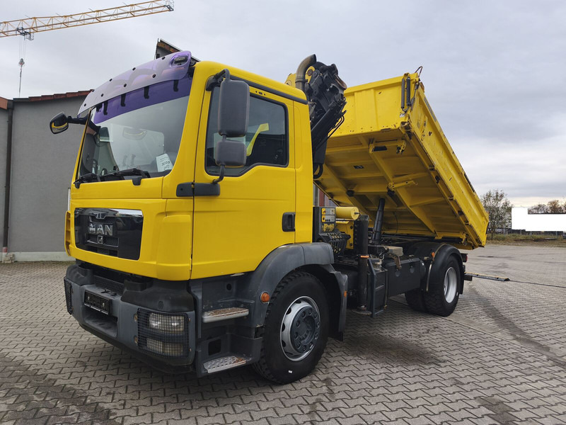 MAN TGM 18.290 4x2 BB Meiller Palfinger PK 14002EH D 14,5 m - Tipper, Crane truck: picture 1 MAN TGM 18.290 4x2 BB Meiller Palfinger PK 14002EH D 14,5 m - Tipper, Crane truck: picture 1