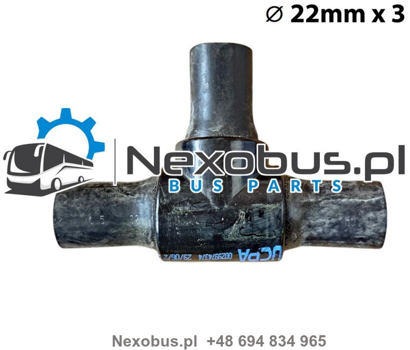 Trójnik układu ogrzewania 3x fi22mm Setra 5.. Mercedes Tourismo Euro 6 - Heating/ Ventilation for Bus: picture 1 Trójnik układu ogrzewania 3x fi22mm Setra 5.. Mercedes Tourismo Euro 6 - Heating/ Ventilation for Bus: picture 1