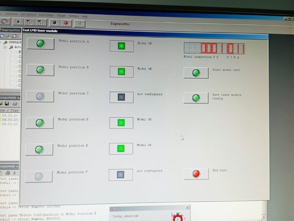 Printing machinery 8up thermal ctp Heidelberg Suprasetter 105 with MCL and Prinect Metashooter 11: picture 6