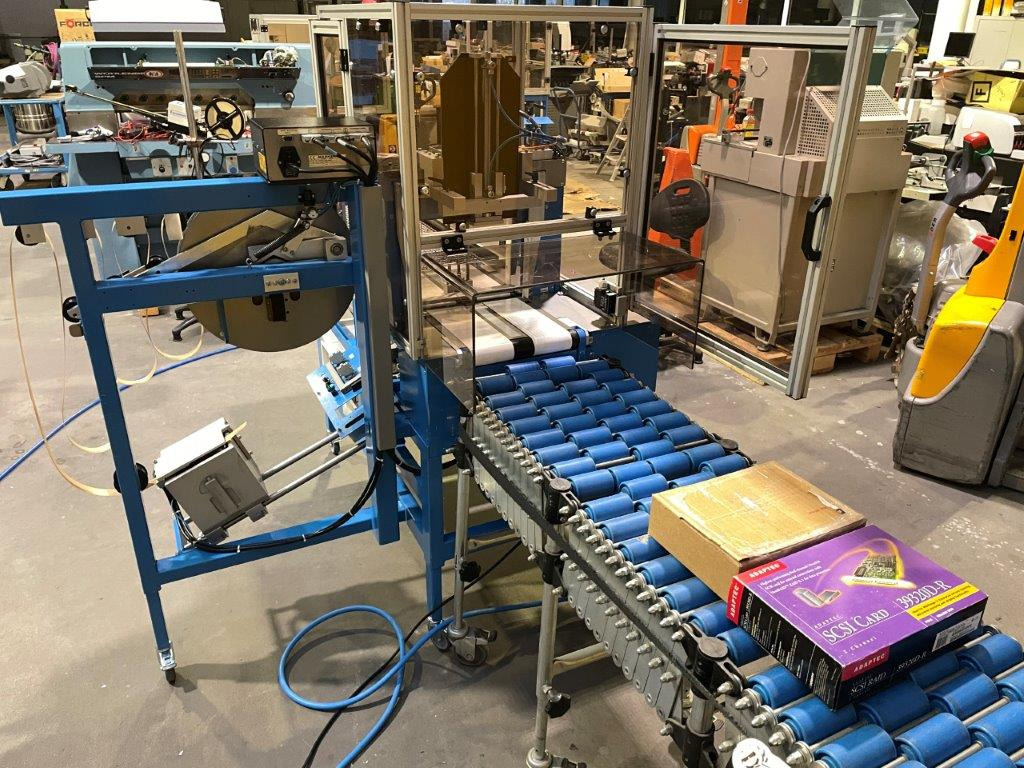 ATS Tanner UltraSonic US 2000-AB transit banding machine with pneumatic product hold-down and infeed roller table - Packaging machinery: picture 1 ATS Tanner UltraSonic US 2000-AB transit banding machine with pneumatic product hold-down and infeed roller table - Packaging machinery: picture 1
