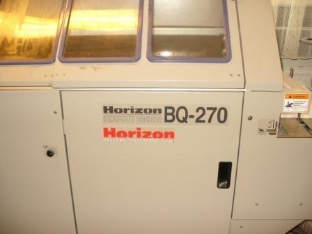 Horizon BQ 270 single clamps adhesive binder leasing Horizon BQ 270 single clamps adhesive binder: picture 6