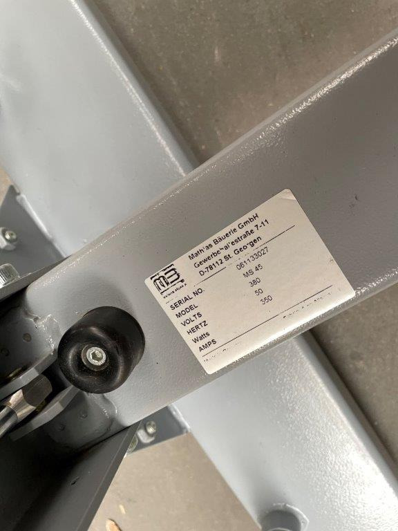 Mobile Sword Folder Mathias Bäuerle MS 45 - Folding machine: picture 4 Mobile Sword Folder Mathias Bäuerle MS 45 - Folding machine: picture 4
