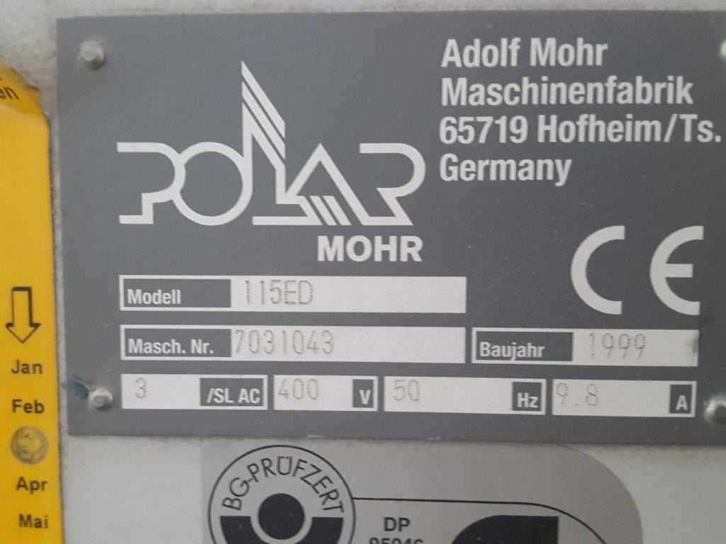 Paper cutting machine Polar Mohr High Speed Cutter Polar 115 ED: picture 7