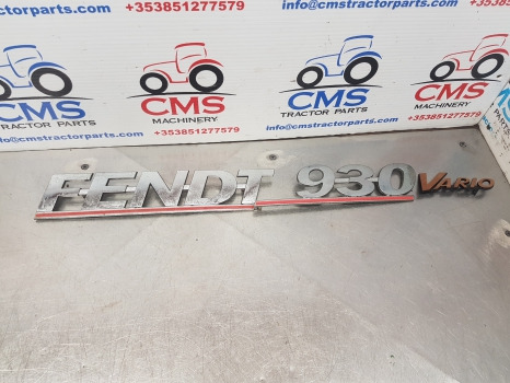 Fendt Vario 928 Side Panel Badge Lettering H9315020219601, H931502021651 - Body and exterior: picture 1 Fendt Vario 928 Side Panel Badge Lettering H9315020219601, H931502021651 - Body and exterior: picture 1