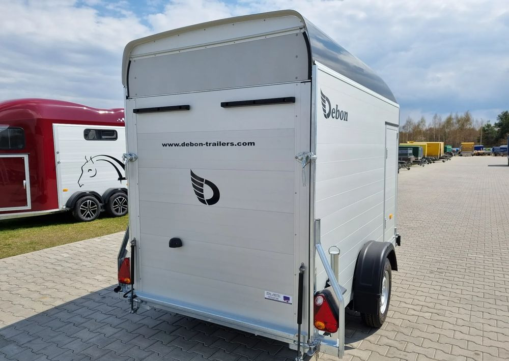 New Closed box trailer DEBON C300 ALU + drzwi boczne 300x155 cm: picture 13