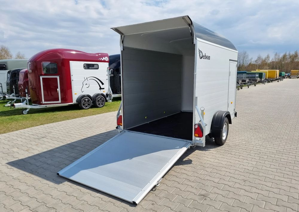 New Closed box trailer DEBON C300 ALU + drzwi boczne 300x155 cm: picture 11